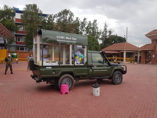 Facilitating COVID-19 Crisis Management Center (CCMC) for swab collection