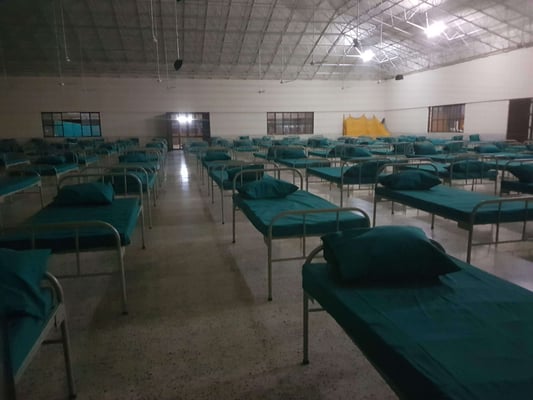 Isolation set up at basement